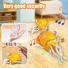 Dancing Octopus Toy Magic Electric Playful Tummy Time Toy, Auto Evasion Crawling Dancing Octopus with Fishing Rod for Baby Toddlers for 3 4 5 6 Year Old Kids Boy Girl Birthday Gifts (Pink) view 4