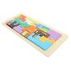 BESPORTBLE Wooden Cartoon Animal Puzzle for Educational Animal Shape Matching Blocks Early Learning Cognitive Development and Hand Eye Coordination Game view 1