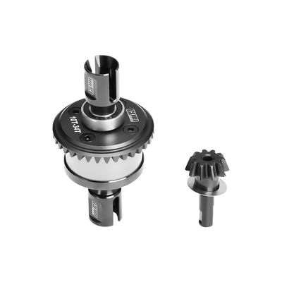 GPM 20Crmnti Steel + 7075 Alloy Front/Rear Complete Differential for 1/8 Kraton 6S Exb 4X4 RTR Brushless Speed Truck-Ara8708V6 (Silver)