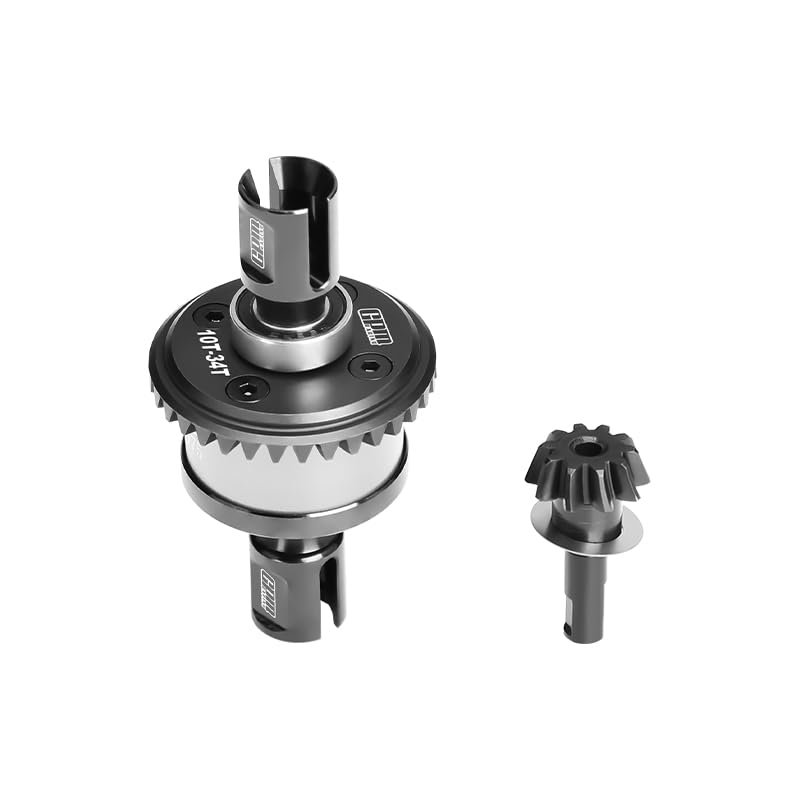 GPM 20Crmnti Steel + 7075 Alloy Front/Rear Complete Differential for 1/8 Kraton 6S Exb 4X4 RTR Brushless Speed Truck-Ara8708V6 (Silver)