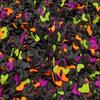 Big Multicolor Bats Halloween Polymer Clay Sprinkles, Spooky Faux Sprinkle, Inedible Bat Shape Fake Sprinkles, Decoden Funfetti Jimmies (Non Edible) (Multicolor, Container) view 2