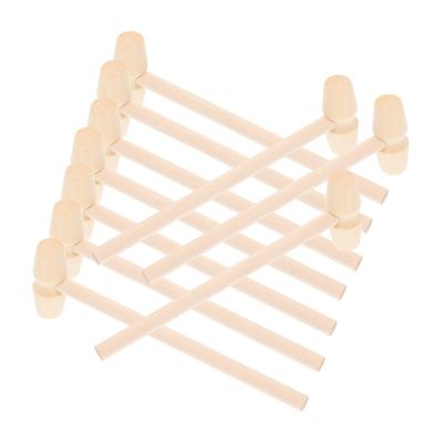 GALPADA 10pcs Mini Wooden Mallet Hammer Educational Beat for Boys Hand Eye Coordination Dexterity Development Beat