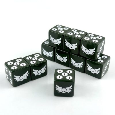 10 Piece D6 dice 16mm Acrylic Dice Set Polyhedral Dice Game Dice for RPG MTG DND Dice Table Games