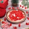 100pcs Mini Resin Cardinal Figurines, Small Red Cardinal Bird Figurines Miniature Animals Crafts for Dollhouse Christmas Cake Topper (Solid Color, Luminous) view 3