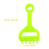 Kisangel 8pcs Beach Shovels Set Lightweight Plastic Sand with Square and Curved Shovels Rake Sand Timer for Outdoor Digging Random Color view 2