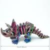 3D Printed Skeleton Triceratops Toys,Flexible Joint Animal lacertid Figurines, Home Decoration Figurine Ornaments,Fidget Dinosaur Toys, Halloween Basket Filling Stuff (Model B) view 2