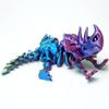 3D Printed Skeleton Triceratops Toys,Flexible Joint Animal lacertid Figurines, Home Decoration Figurine Ornaments,Fidget Dinosaur Toys, Halloween Basket Filling Stuff (Model B) view 3
