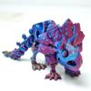 3D Printed Skeleton Triceratops Toys,Flexible Joint Animal lacertid Figurines, Home Decoration Figurine Ornaments,Fidget Dinosaur Toys, Halloween Basket Filling Stuff (Model B) view 4