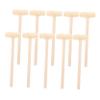 LIOOBO 10pcs Mini Wooden Mallet for Boys Hand Eye Coordination Development Dexterity Educational Hammer view 1