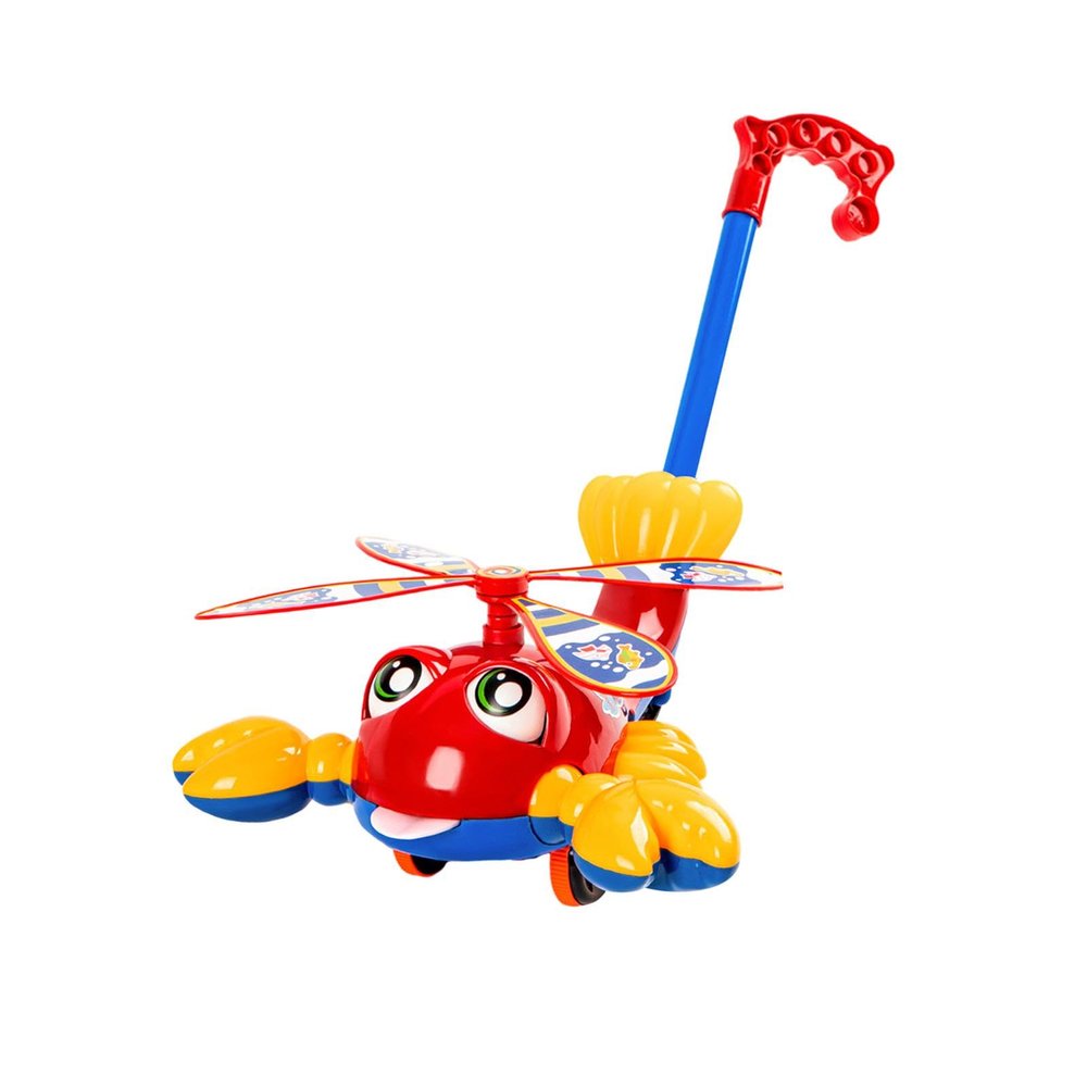 Garende Airplane Toy Trolley for Early Development with Push Along Walking Cart for, red