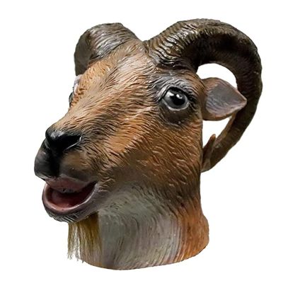 Halloween Antelope Head Mask,Full Head Goat Mask,Funny Animal Masks Fancy Dress for Halloween Carnival Costume Party,Antelope Cosplay Costume