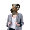 Halloween Antelope Head Mask,Full Head Goat Mask,Funny Animal Masks Fancy Dress for Halloween Carnival Costume Party,Antelope Cosplay Costume view 3