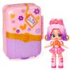 KOOKYLOOS SUITCASE DREAMY BLOSSOM - Fashion doll set with suitcase and accessories, contents: 1 doll, 2 outfits, pet, accessories, hangers and suitcase in which you can view 1