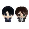 2pcs Eren Jaeger Plush Levi Plushies Keychain Pendant Anime Soft Figure Stuffed Doll, 4'' Mini Hug Pillow Cushion Sofa Decoration Xmas Gifts view 1