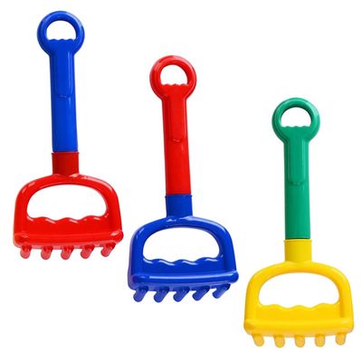 Abaodam 3pcs Sand Rake for Bright Plastic Beach Play with Lightweight Portable Design Safe Outdoor Sand for Imaginative Fun and Hand Skill Development