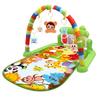 Game Blanket Baby Activity Gym Mat Musical Baby Play Mat Piano with Animal Rattle Toys (Green Zoo, Animal Print) view 1