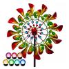 83in Garden Spinners Yard Spinners Metal Wind Spinner Large Color Led Changing Solar Powered Glass Ball Garden Spinner view 1