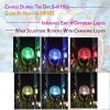 83in Garden Spinners Yard Spinners Metal Wind Spinner Large Color Led Changing Solar Powered Glass Ball Garden Spinner view 2