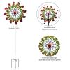 83in Garden Spinners Yard Spinners Metal Wind Spinner Large Color Led Changing Solar Powered Glass Ball Garden Spinner view 4