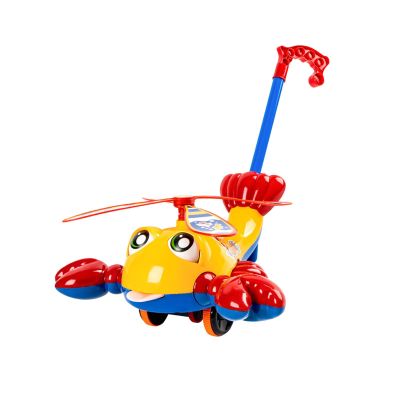 Luwecf Airplane Toy Trolley for Early Learning with Push Along Cart, Yellow
