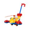 Luwecf Airplane Toy Trolley for Early Learning with Push Along Cart, Yellow view 1