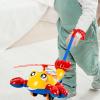 Luwecf Airplane Toy Trolley for Early Learning with Push Along Cart, Yellow view 2