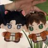 2pcs Eren Jaeger Plush Levi Plushies Keychain Pendant Anime Soft Figure Stuffed Doll, 4'' Mini Hug Pillow Cushion Sofa Decoration Xmas Gifts view 2