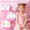 DRAMATION Princess Toddler Vanity Set, Portable Toddler Makeup Vanity with Music and Pretend Makeup Kit, Unicorn Jewelry, Mirror, Hairdryer,Princess Toys Birthday Gift for Girls for 3 4 5 Years Old view 4