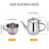 Kalastussaari Kids Tea Set Includes Portable 330ml Stainless Steel Long Spout Teapot with Filter Screen and 4 70ml Cups for Children Camping Home Gifts Tea Set Kids view 3