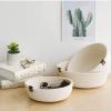 3pcs Small Woven Storage Basket, Cotton Rope Round Mini Storage Bins Bathroom Baskets Wedding Decor for Shelves, Nursery, Bathroom (White) view 2