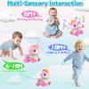 Baby Unicorn Toy 6-12-18 Months with Music & Lights Explore Bilingual Educational For Toddler Sensory Development Learning Walking Moving Crawling Tummy Time Toys Christmas Birthday Gifts for Infants view 2