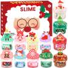Advent Calendar 2025, 24 Days of Christmas Countdown Calendar, Different Butter Slime Jelly Slime Fluffy DIY Kit for Girls and Boys, 4-10 Year Old Kids Stocking Stuffers view 1