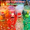 Christmas Slime 8 Pack, for Kids, Cocofluff Themed Slime Kit for Sensory Play, Stocking Stuffers for Girls & Boys, Party Favors, Unique Textures (Crystal & Butter & Cloud Slime 100ml) view 2