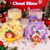 Christmas Slime 8 Pack, for Kids, Cocofluff Themed Slime Kit for Sensory Play, Stocking Stuffers for Girls & Boys, Party Favors, Unique Textures (Crystal & Butter & Cloud Slime 100ml) view 3