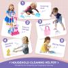 Jenilily Toddler Cleaning Set, Kids Cleaning Carts Toy Set, Detachable Kids Mop Broom Set for Toddlers - Pretend Play Educational Toy (Pink) view 2
