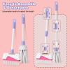 Jenilily Toddler Cleaning Set, Kids Cleaning Carts Toy Set, Detachable Kids Mop Broom Set for Toddlers - Pretend Play Educational Toy (Pink) view 4