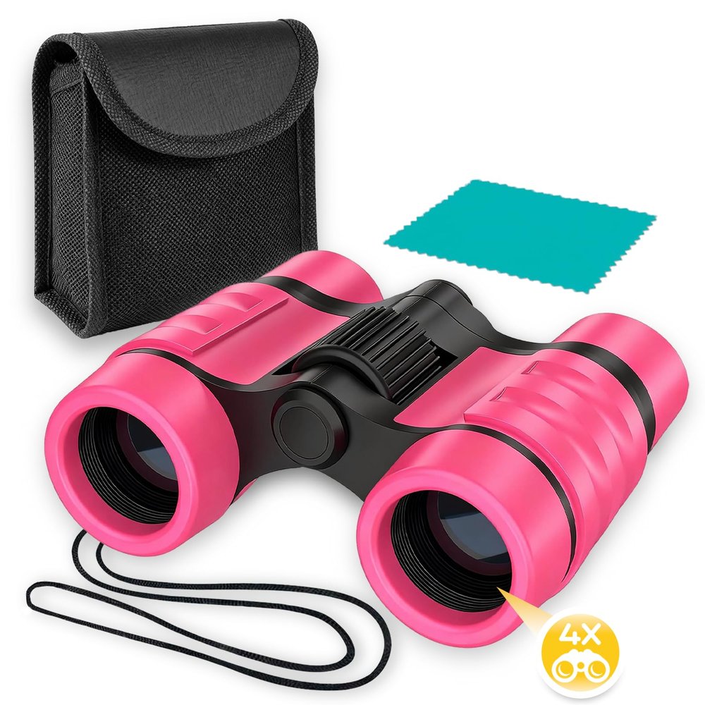 Binoculars Toys for Kids 3 4 5 6 Year Old Boys Girls Toddler Binoculars for Bird Watching Camping Hiking, Educational Learning Outdoor Toy, Halloween Christmas Birthday Gifts for Kid Ages 3-5 4-6 5-7