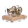 Kooteyybhyy Engine Model Kit, Metal Water Cooled Adjustable Speed Micro Horizontal Gasoline Internal Combustion Model, Creative STEM Toy Engineering Construction Kit view 2