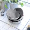 3pcs Small Woven Storage Basket, Cotton Rope Round Mini Storage Bins Bathroom Baskets Wedding Decor for Shelves, Nursery, Bathroom (Grey) view 4