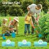 Beuioslyr Kids Wheelbarrow with Garden Tool Set, 10 Pcs Outdoor Garden Kit for Toddlers & Children Ages 3+, Includes Wheelbarrow, Watering Can, Gloves, Apron Children's Gardening Tool Set view 3