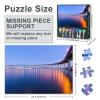 1000 Piece Jigsaw Puzzle for Adults Coronado Bridge at Dusk San Diego Bay California Scenic Cityscape Suspension Bridge Puzzle Wall Art Decor 27.5x19.7 Inch view 3