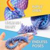 Veloz [4-Pack] Easter Basket Stuffers - Prefilled Dragon Eggs with 3D Printed Crystal Dragons Inside. Safe Rounded Edges Fidget Toys in Gift Box, Mystery Surprise for Kids view 2