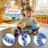 Veloz [4-Pack] Easter Basket Stuffers - Prefilled Dragon Eggs with 3D Printed Crystal Dragons Inside. Safe Rounded Edges Fidget Toys in Gift Box, Mystery Surprise for Kids view 3