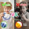 Veloz [4-Pack] Easter Basket Stuffers - Prefilled Dragon Eggs with 3D Printed Crystal Dragons Inside. Safe Rounded Edges Fidget Toys in Gift Box, Mystery Surprise for Kids view 4