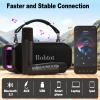 Bobtot Portable Bluetooth Speaker 40W Peak Outdoor Speaker with 2 Wireless Microphones view 2
