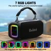 Bobtot Portable Bluetooth Speaker 40W Peak Outdoor Speaker with 2 Wireless Microphones view 4