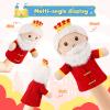 Castle Hand Puppets Fairy Tales Queen & King, Princess & Prince, Elf & Witch Plush Toys Role-Play Toy Puppets for Kids Storytelling Imaginative Pretend Play Teaching Preschool(King) view 2