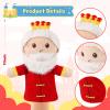 Castle Hand Puppets Fairy Tales Queen & King, Princess & Prince, Elf & Witch Plush Toys Role-Play Toy Puppets for Kids Storytelling Imaginative Pretend Play Teaching Preschool(King) view 4