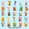 100PCS Animal Stickers Vinyl Cartoon Animals Stickers Waterproof Water Bottles Sticker for Laptop Hydroflask Journaling Classroom view 3