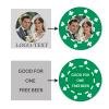 11 Grams Custom Poker Chips|Personalized Poker Chips|Custom with Logo,Text|Double-Sided Full-Color Printing|Bar Drink Tokens,Golf Ball Markers,Wedding Favors,Poker Games,Casino Nights (A,Dark Green) view 3